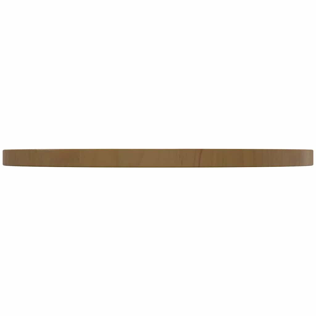 Piano Tavolo Marrone Ø60x2,5 cm in Legno Massello di Pino