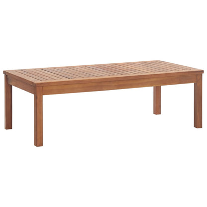 Set Salotto da Giardino 4pz con Cuscini Legno Massello Acacia