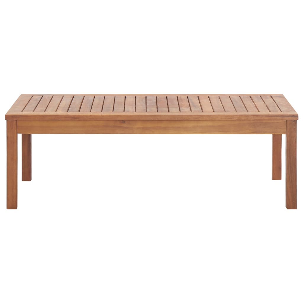 Set Salotto da Giardino 4pz con Cuscini Legno Massello Acacia
