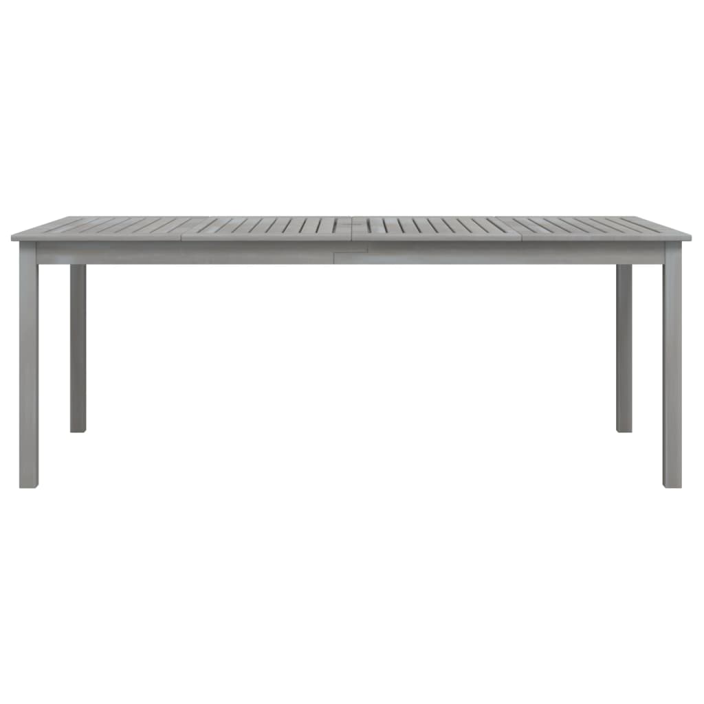 Tavolo da Giardino Grigio 200x100x75cm Legno Massello di Acacia