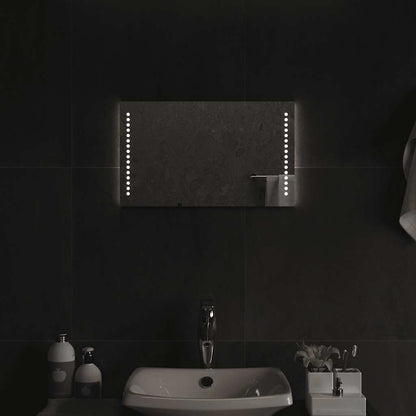 Specchio da Bagno con Luci LED 50x30 cm
