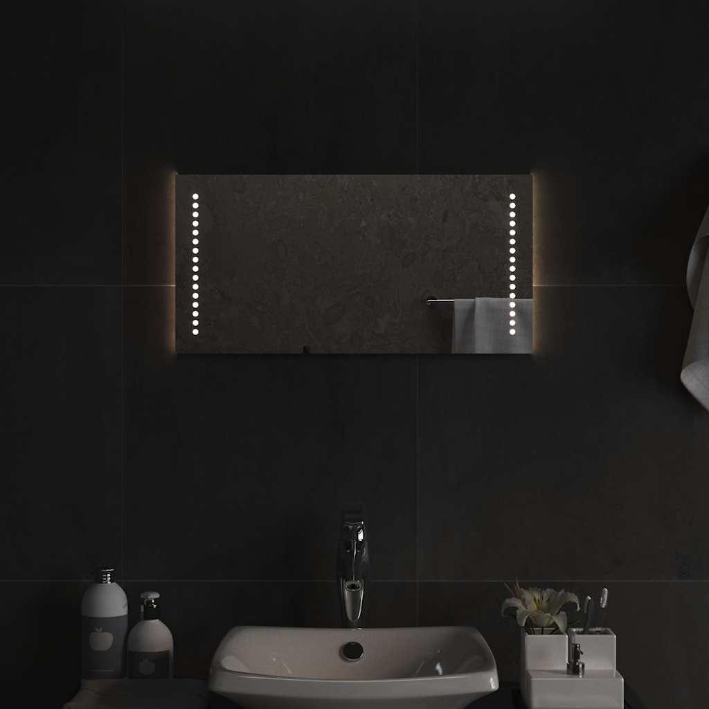 Specchio da Bagno con Luci LED 60x30 cm