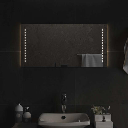 Specchio da Bagno con Luci LED 80x40 cm