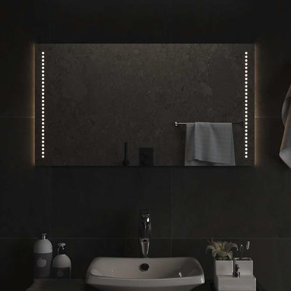 Specchio da Bagno con Luci LED 90x50 cm