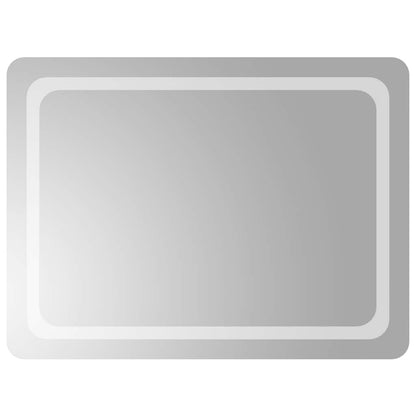 Specchio da Bagno con Luci LED 80x60 cm