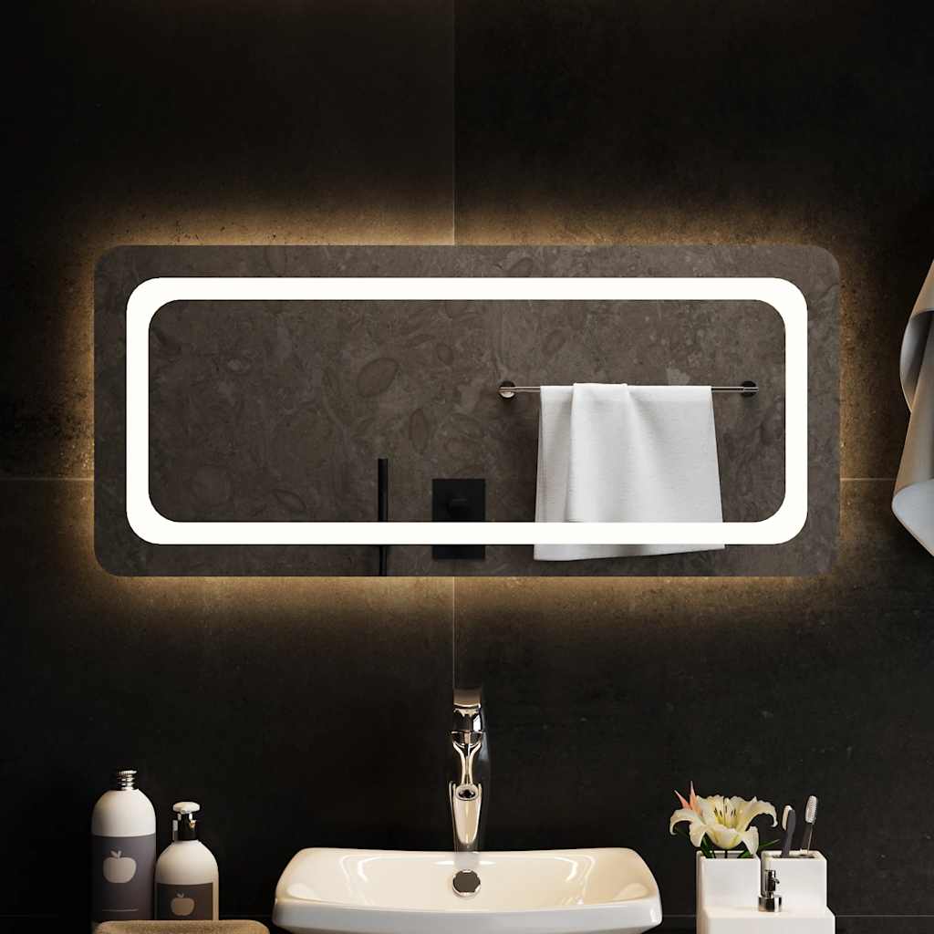Specchio da Bagno con Luci LED 90x40 cm