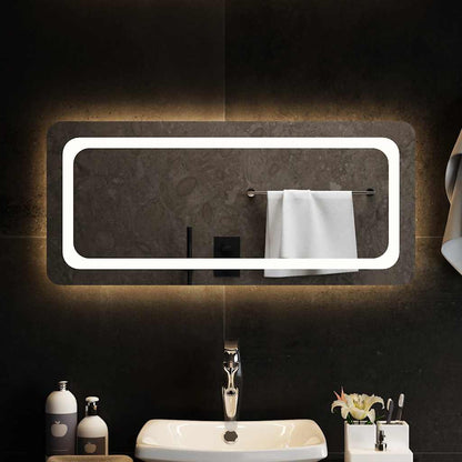 Specchio da Bagno con Luci LED 90x40 cm