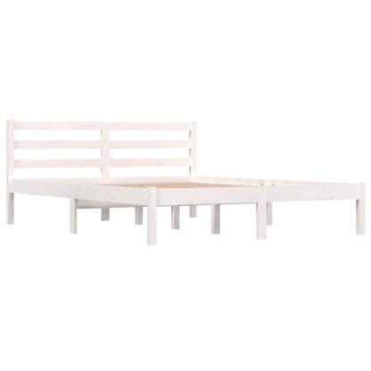 Giroletto in Legno Massello di Pino 140x190 cm Bianco