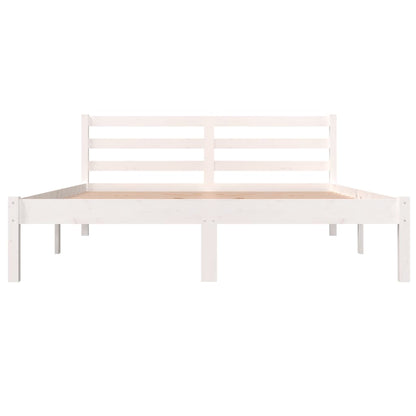 Giroletto in Legno Massello di Pino 140x190 cm Bianco