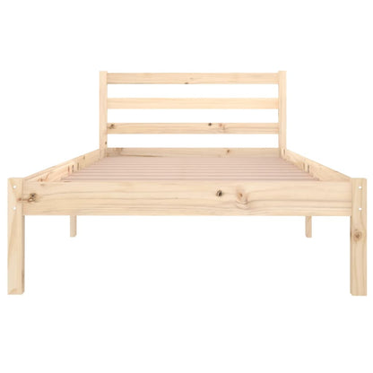 Telaio Letto in Legno Massello di Pino 90x200 cm