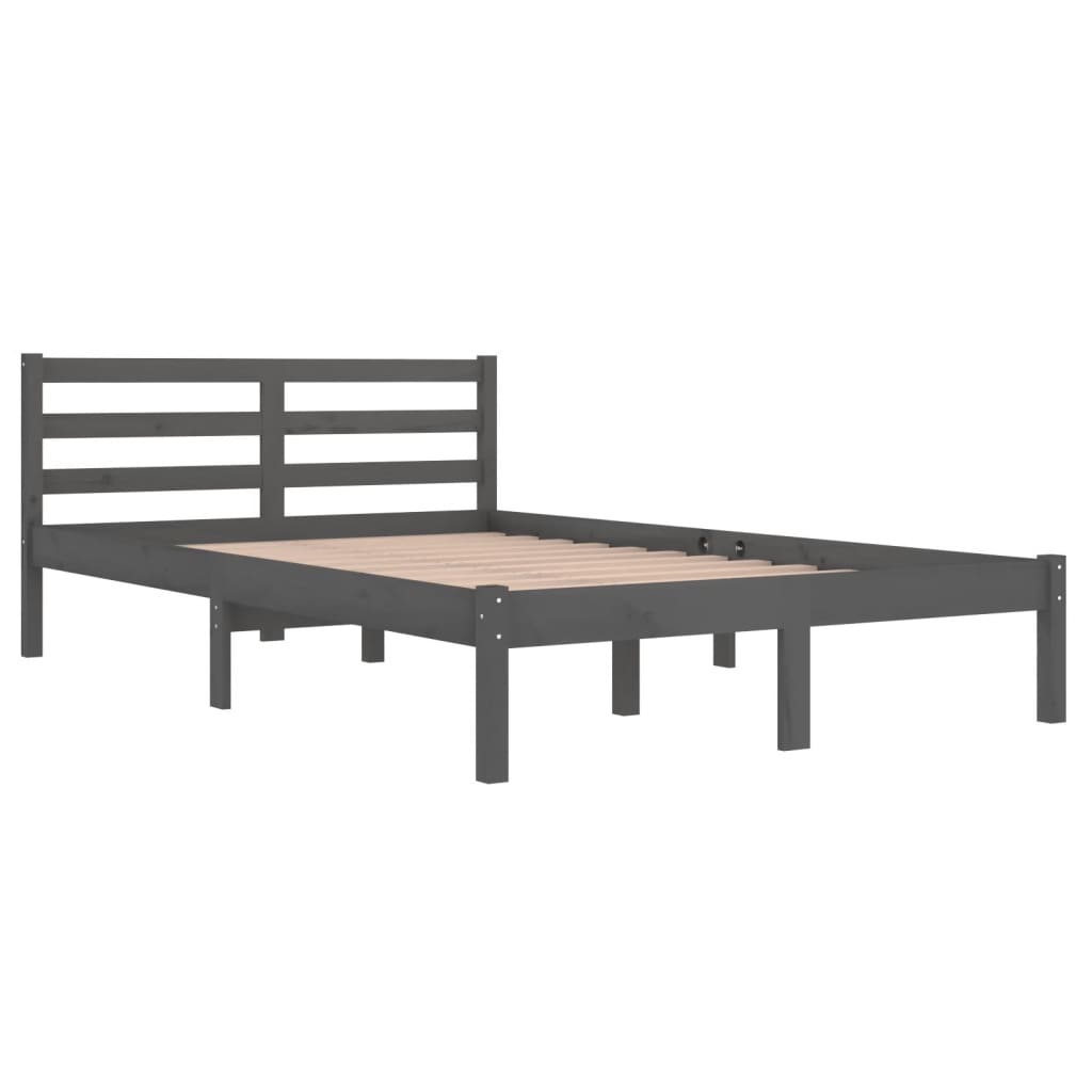 Giroletto in Legno Massello di Pino 120x200 cm Grigio