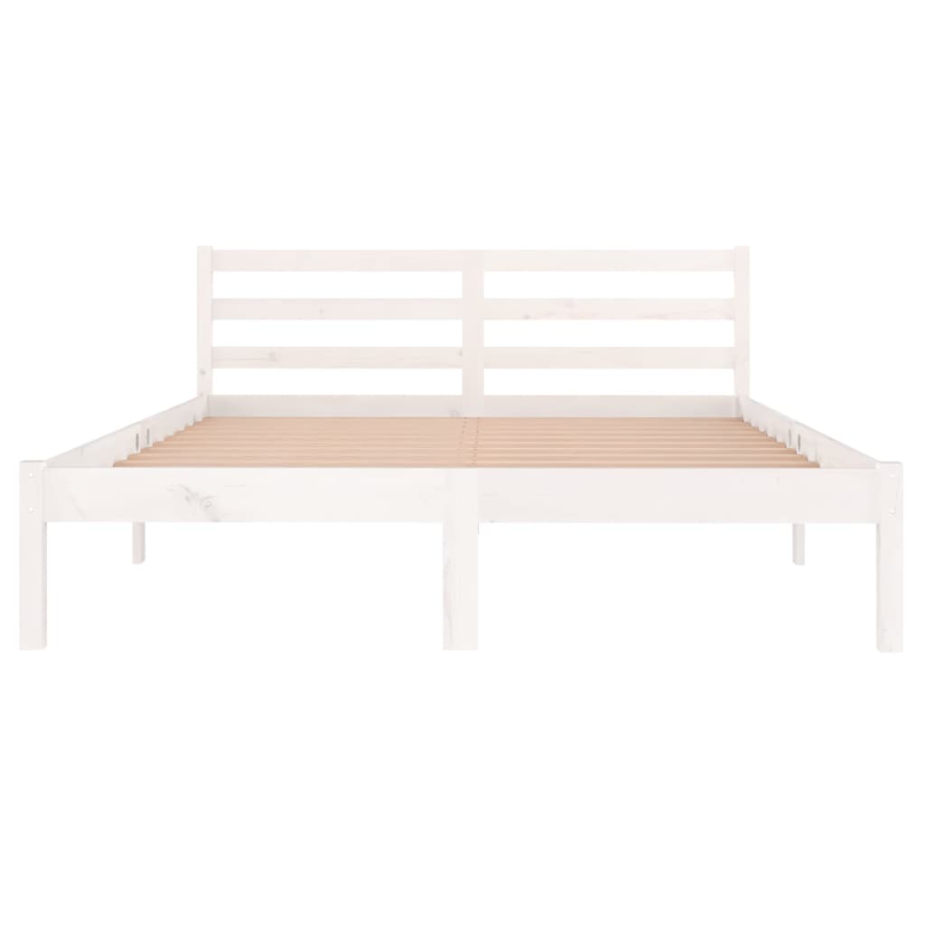 Giroletto in Legno Massello di Pino 140x200 cm Bianco