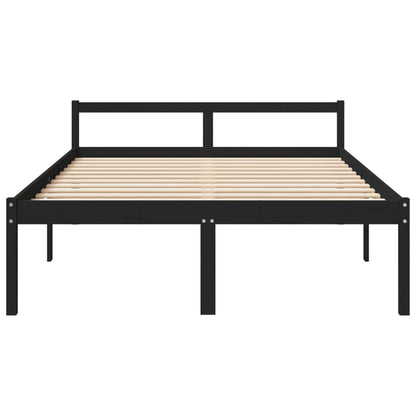 Letto per Anziani 150x200 cm King in Legno Massello di Pino