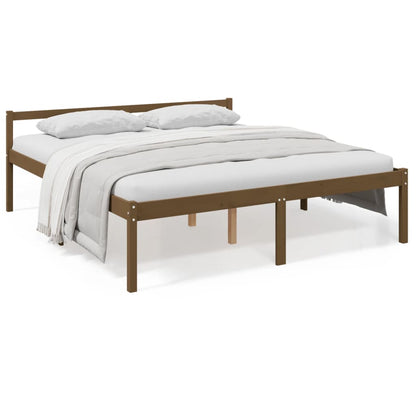 Letto per Anziani Ambra 200x200 cm in Legno Massello di Pino