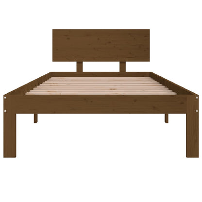 Giroletto Marrone Ambra in Legno Massello di Pino 90x200 cm