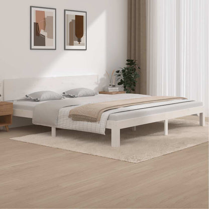 Giroletto Bianco in Legno Massello di Pino 200x200 cm