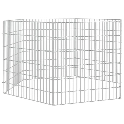 Recinto per Animali Ruspante 6 Pannelli 54x60 cm Ferro Zincato