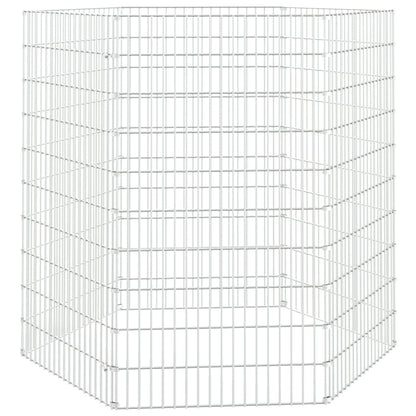 Recinto per Animali Ruspante 6 Pannelli 54x100 cm Ferro Zincato