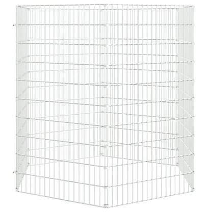 Recinto per Animali Ruspante 6 Pannelli 54x100 cm Ferro Zincato