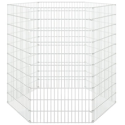 Recinto per Animali Ruspante 6 Pannelli 54x100 cm Ferro Zincato