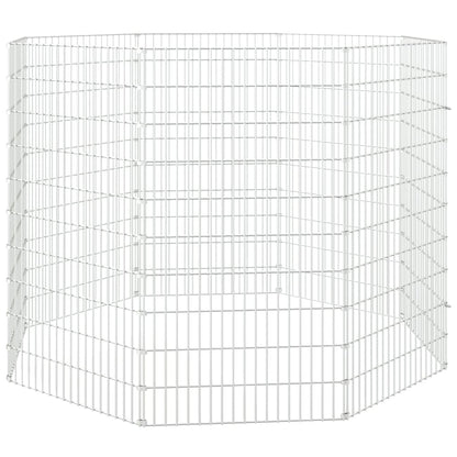 Recinto per Animali Ruspante 8 Pannelli 54x100 cm Ferro Zincato