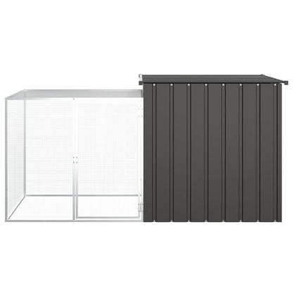 Gabbia per Polli Antracite 200x91x100 cm Acciaio Zincato