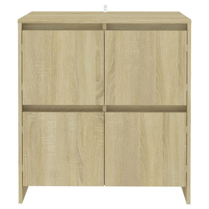 Credenze 2 pz Rovere Sonoma 70x41x75 cm in Legno Multistrato