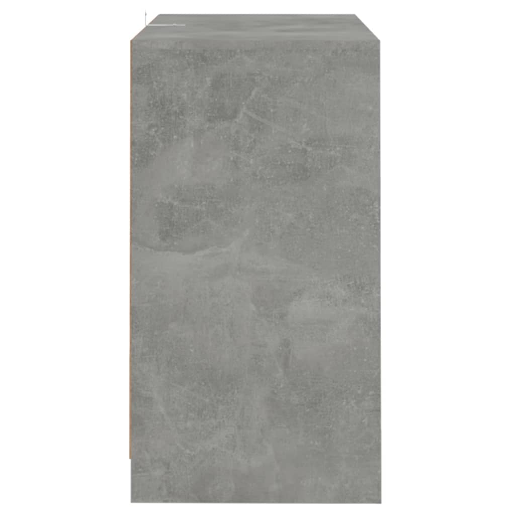 Credenze 2 pz Grigio Cemento 70x41x75 cm in Legno Multistrato
