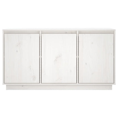 Credenza Bianca 111x34x60 cm in Legno Massello di Pino