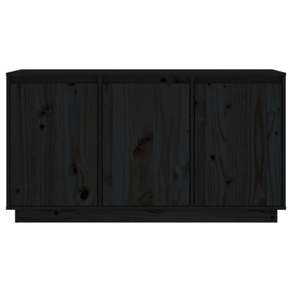 Credenza Grigia 111x34x60 cm in Legno Massello di Pino