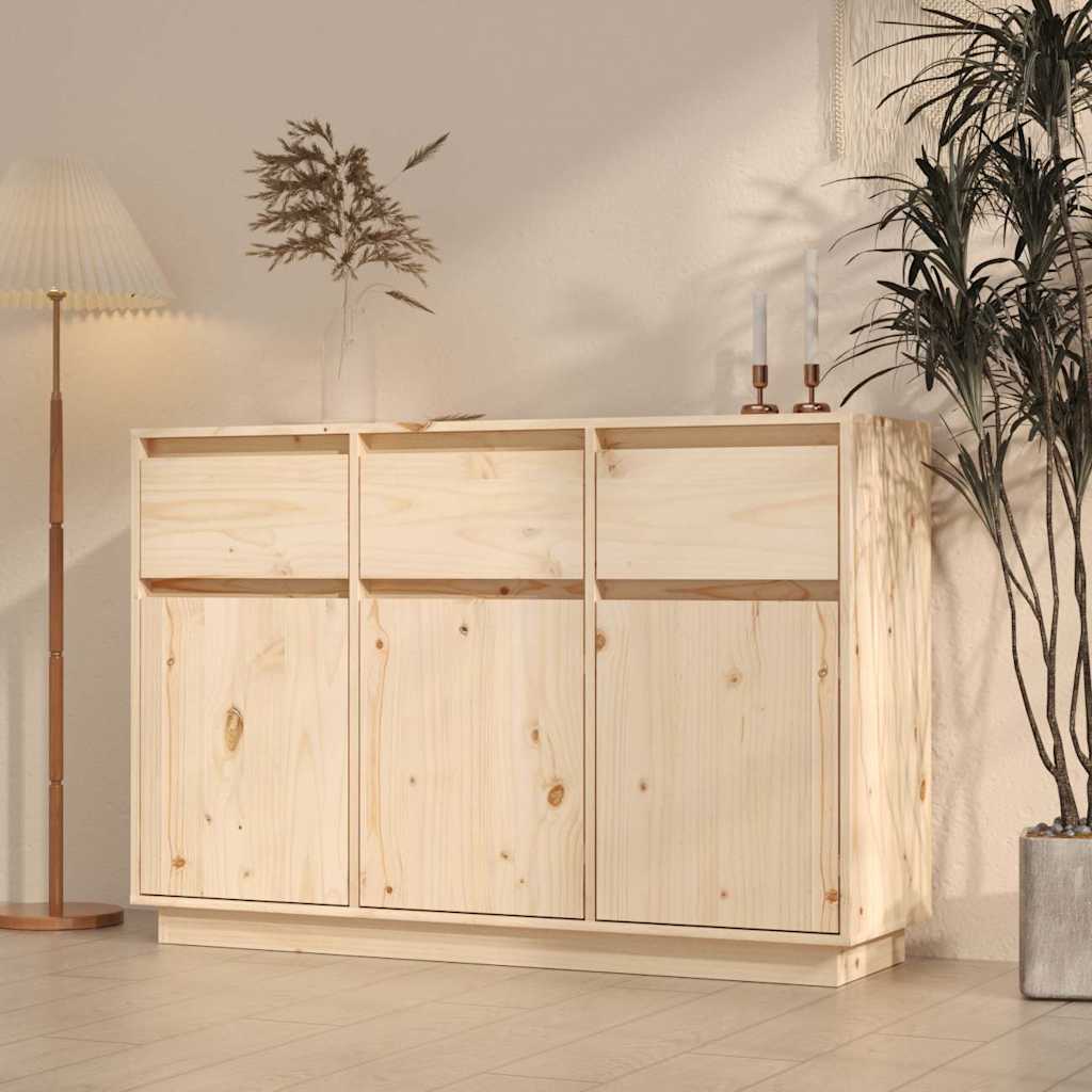 Credenza 110x36x75 cm in Legno Massello di Pino