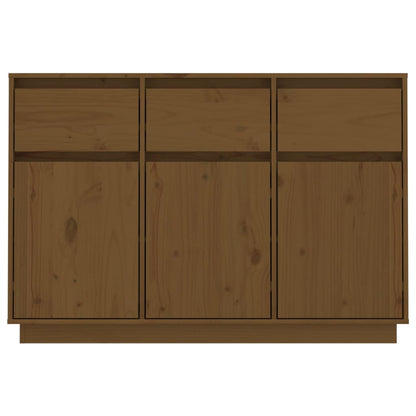 Credenza Marrone Ambra 110x34x75 cm in Legno Massello di Pino