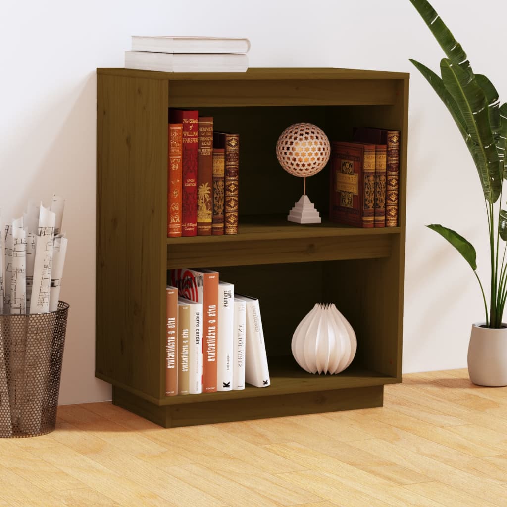 Mobile Consolle Ambrato 60x34x75 cm in Legno Massello di Pino
