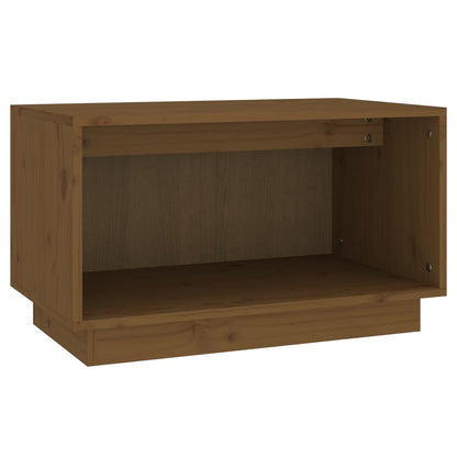 Mobile Porta TV Ambrato 60x35x35 cm in Legno Massello di Pino