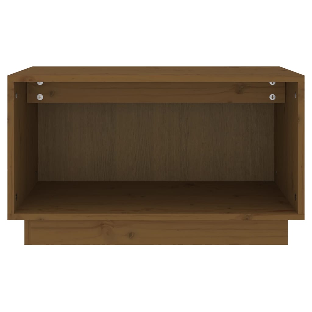 Mobile Porta TV Ambrato 60x35x35 cm in Legno Massello di Pino