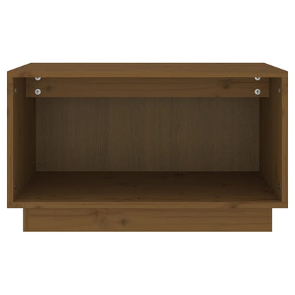 Mobile Porta TV Ambrato 60x35x35 cm in Legno Massello di Pino
