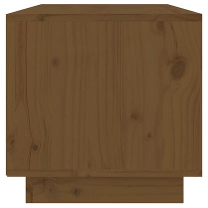 Mobile Porta TV Ambrato 60x35x35 cm in Legno Massello di Pino