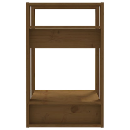 Libreria/Divisorio Ambrato 41x35x57 cm in Massello di Pino