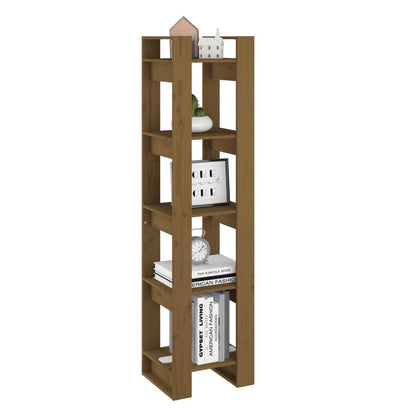 Libreria/Divisorio Ambrato 41x35x160 cm in Massello di Pino