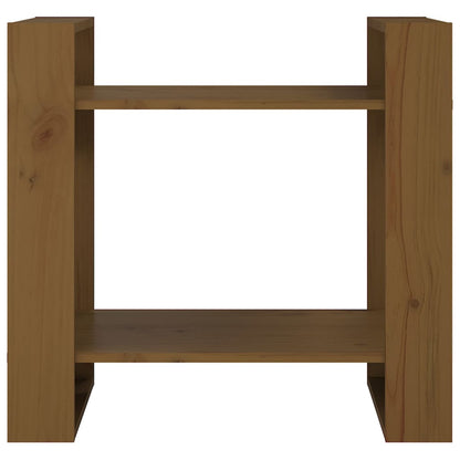 Libreria/Divisorio Ambrato 60x35x57 cm in Legno Massello