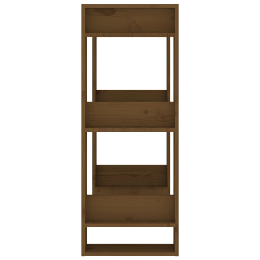 Libreria/Divisorio Ambrato 60x35x91 cm in Legno Massello