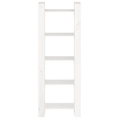 Libreria/Divisorio Bianco 60x35x160 cm Legno Massello