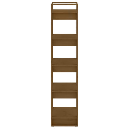 Libreria/Divisorio Marrone ambra 60x35x160 cm Legno Massello