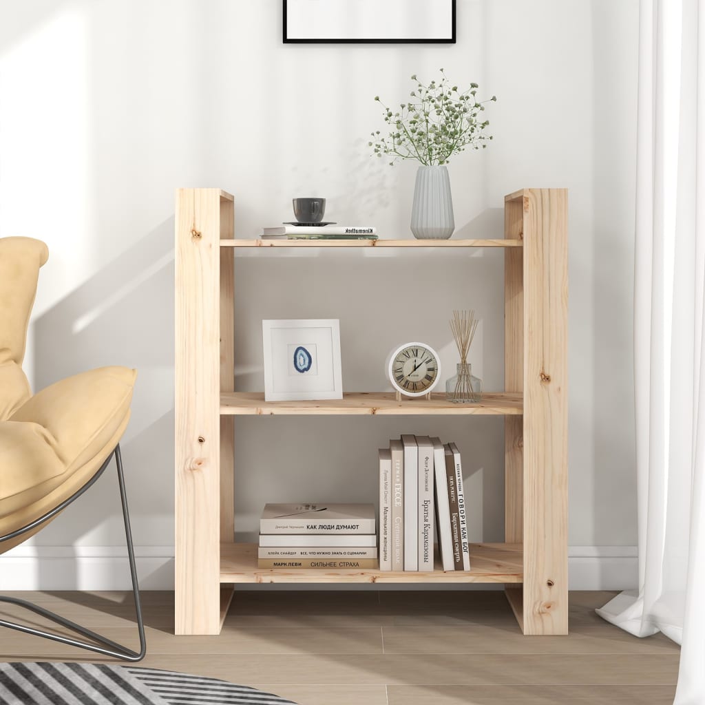 Libreria/Divisorio 80x35x91 cm in Legno Massello di Pino