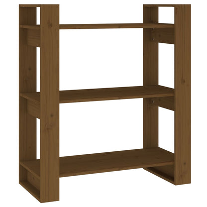 Libreria/Divisorio ambra 80x35x91 cm Legno Massello