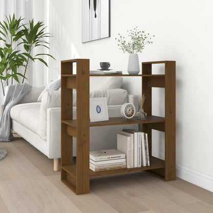 Libreria/Divisorio ambra 80x35x91 cm Legno Massello