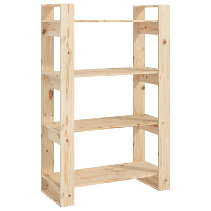 Libreria/Divisorio 80x35x125 cm in Legno Massello di Pino