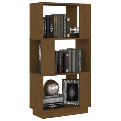 Libreria/Divisorio Ambrato 51x25x101 cm in Massello di Pino