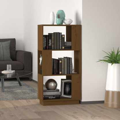 Libreria/Divisorio Ambrato 51x25x101 cm in Massello di Pino