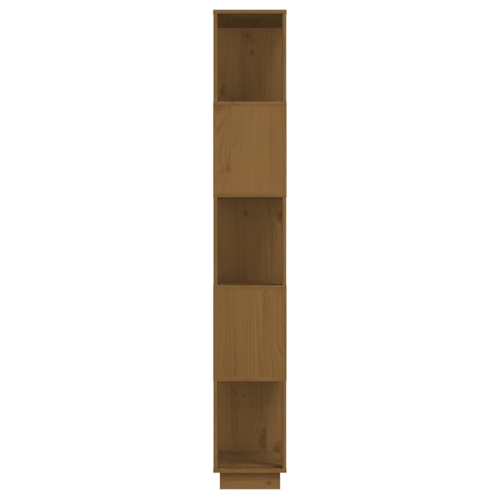 Libreria/Divisorio Ambrato 80x25x163,5cm Legno Massello di Pino